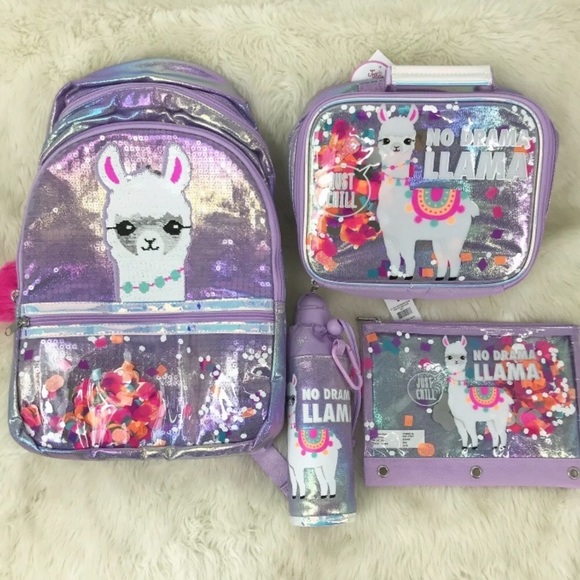 justice llama backpack